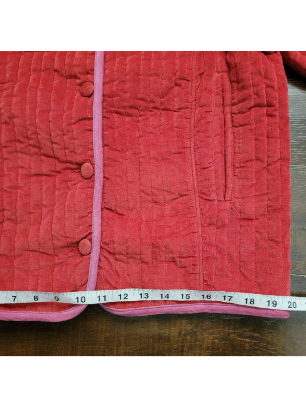 Free People Natalia Quilted Jacket Cottagecore Country Festival Red Womens M - Picture 7 of 8